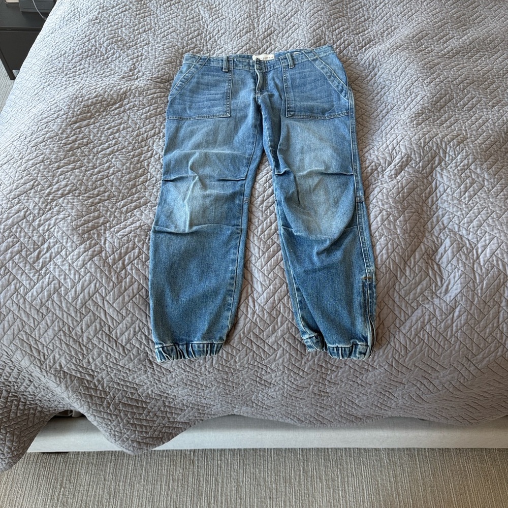 Nili Lotan Midrise Military cropped Blue Women's Jeans Sz 27 NWT - Picture 5 of 11